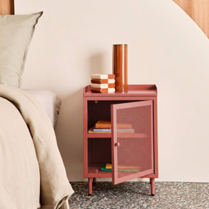 Table de chevet industrielle métal 1 porte (lot de 2) OHIO