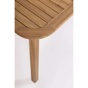 Tavolo allungabile MONSARAZ in legno di acacia effetto teak
