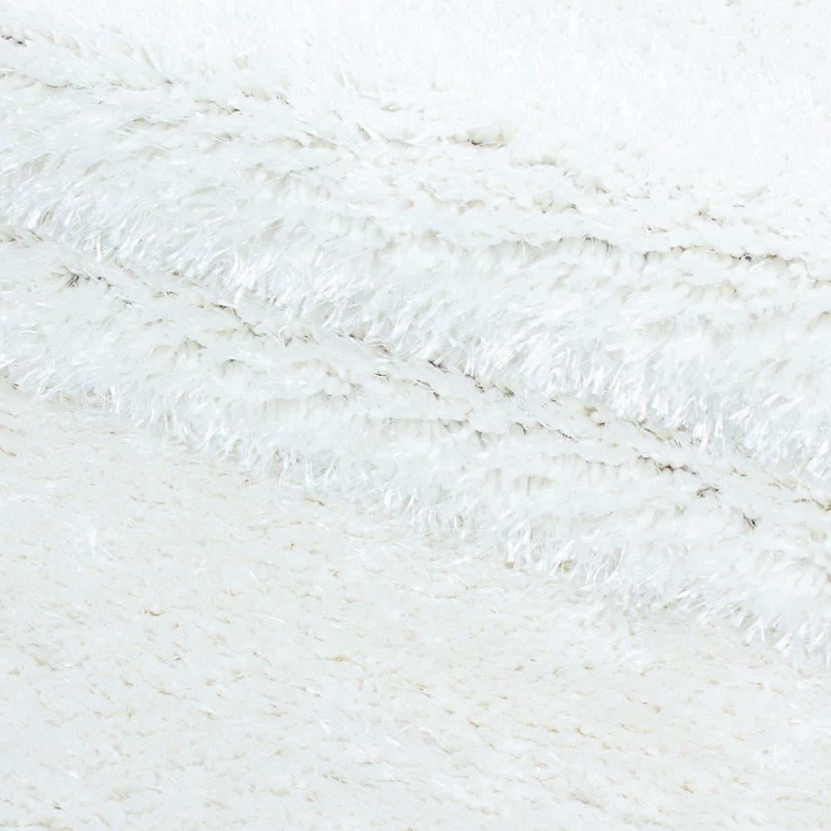 Tapis longs poils shaggy tissé motif uni RAMU