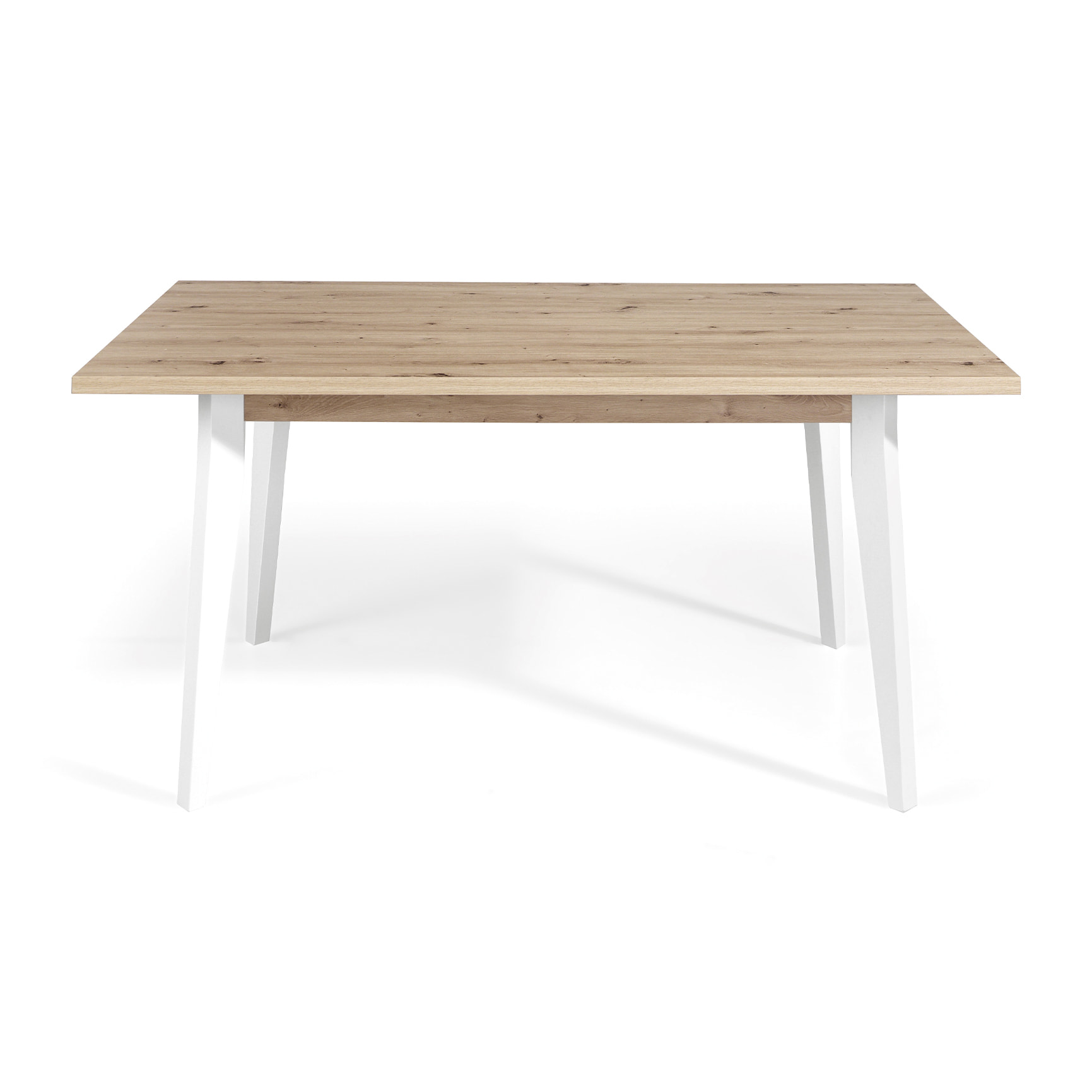 Mesa de comedor fija HANOVER - roble, blanco - 160x90x75cm