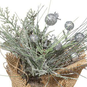 Déco de table esprit Noël - Argent