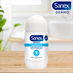 Pack de 6 - Déodorant Sanex tolerance Bille - 50ml
