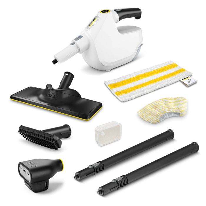Balai vapeur Karcher SC1 Multi & Up Textile Edition - Puissance 1200W- défroisseur à main- Accessoires inclus- multifonctions