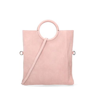 Borsa a mano da donna Made in Italy - Modello Zelia - Pelle scamosciata - 29.0 x 30.0 x 1.0 cm