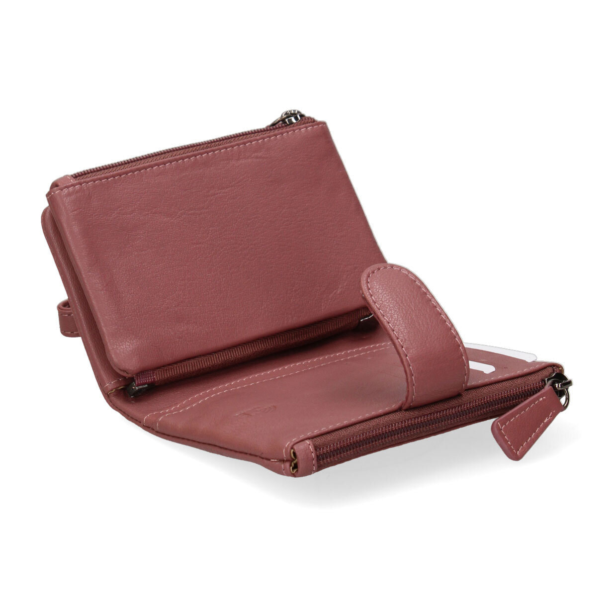 Portafoglio da donna In Vera pelle Made in Italy 13,5x10x3 cm