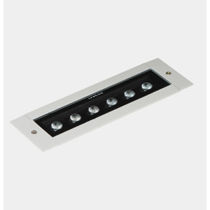 LEDS C4 Convert Recessed 330mm  sistema lineal empotrado de uso exterior con luz led en blanco neutro 4000K en color gris