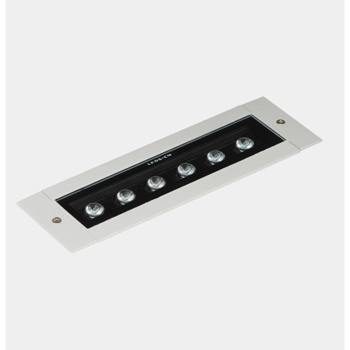 LEDS C4 Convert Recessed 330mm  sistema lineal empotrado de uso exterior con luz led en blanco neutro 4000K en color gris