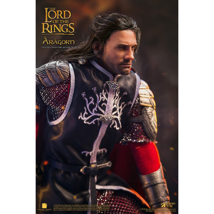 Il Signore Degli Anelli King Aragorn 2.0 Dlx 1/8 Figura Action Figura Star Ace