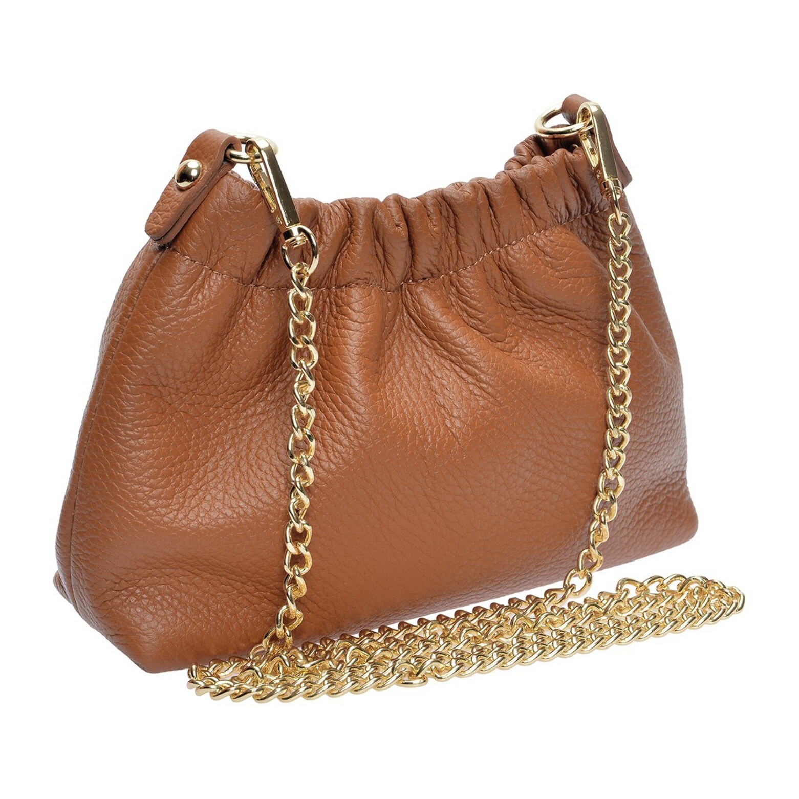 Borsa a spalla Anna Luchini Cammello