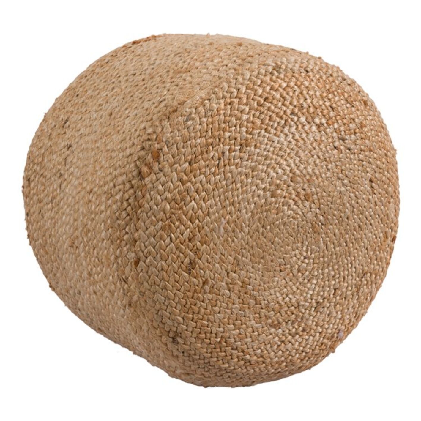 Pouf rond en jute beige D40 cm - Katy