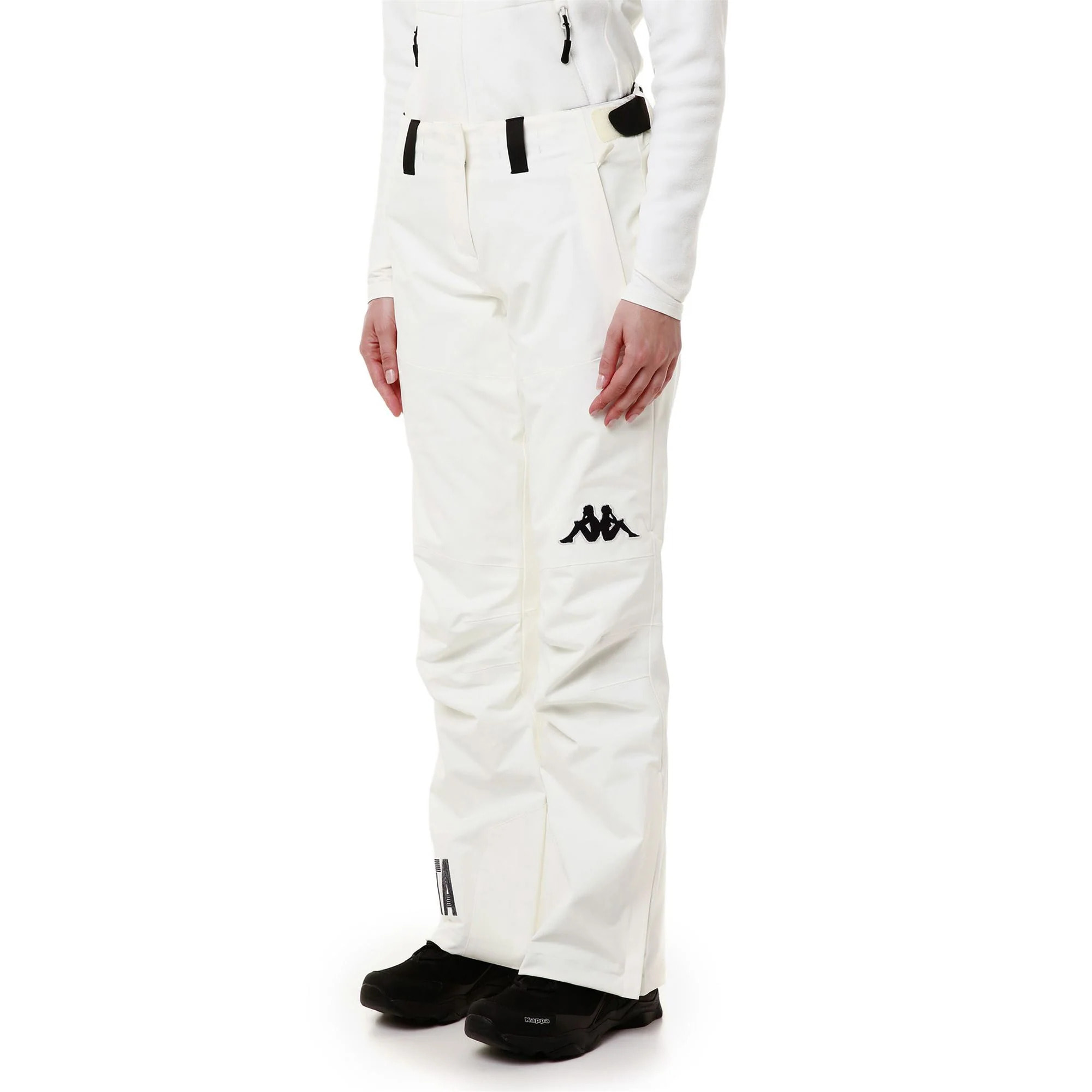 Kappa - Pantaloni Donna Bianco - 6Cento 665 Ita