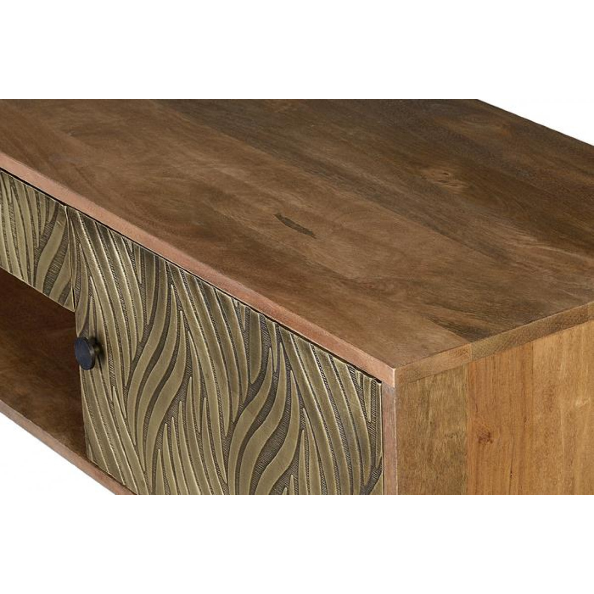 Mueble TV - madera de mango - 46x140x40cm