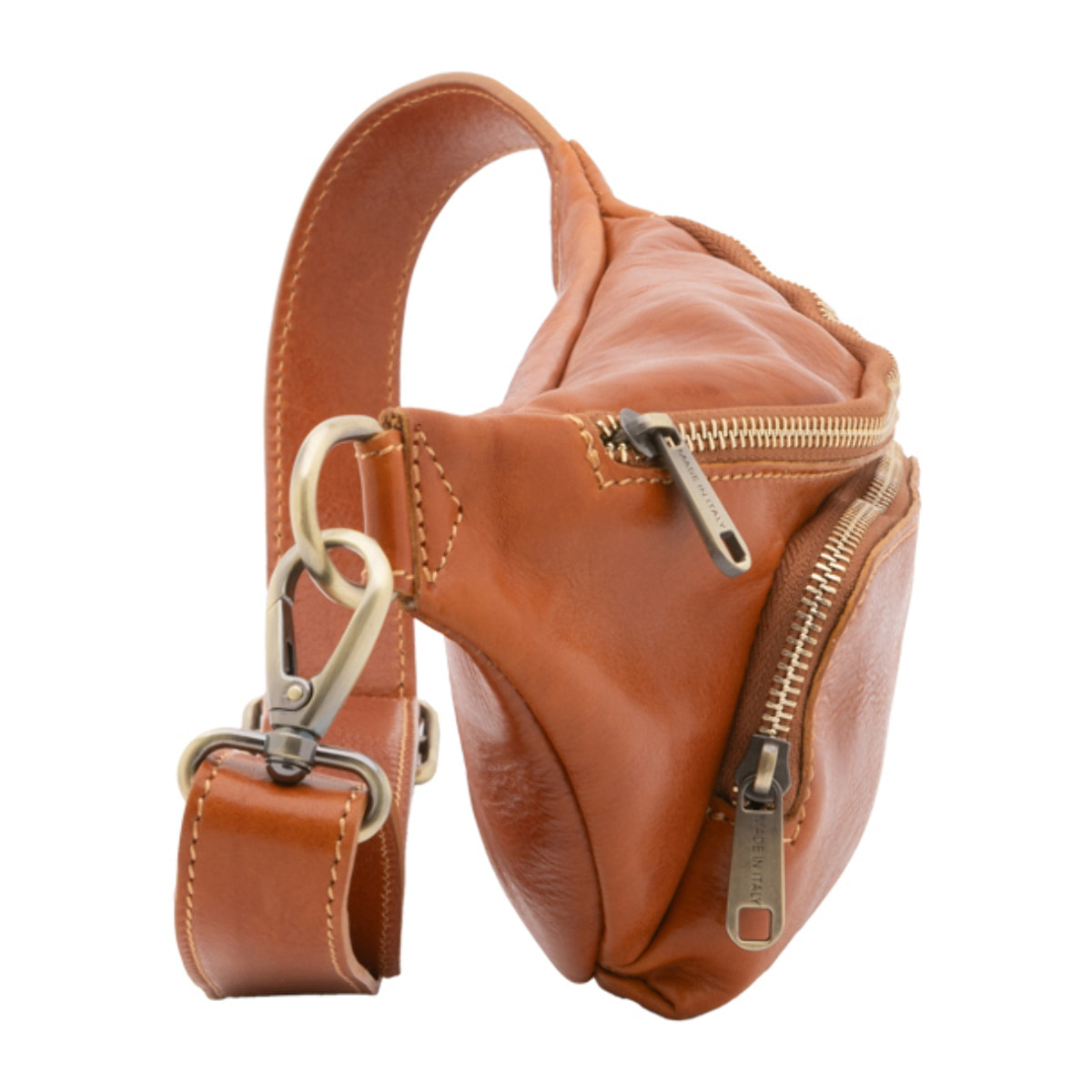 Marsupio  da uomo In Vera pelle Made in Italy 30x15x8,5 cm