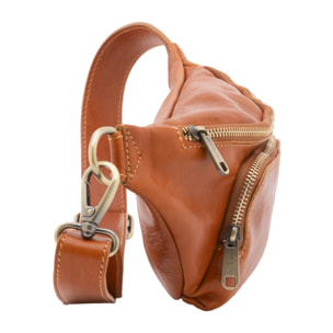 Marsupio  da uomo In Vera pelle Made in Italy 30x15x8,5 cm