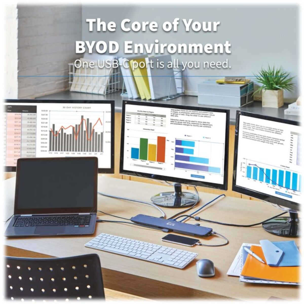 Hub EATON d'accueil  11-en-1 triple écrans