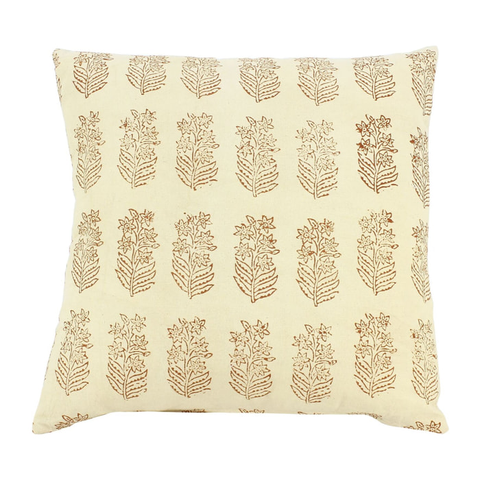 Coussin en coton beige 40cm ADYAR