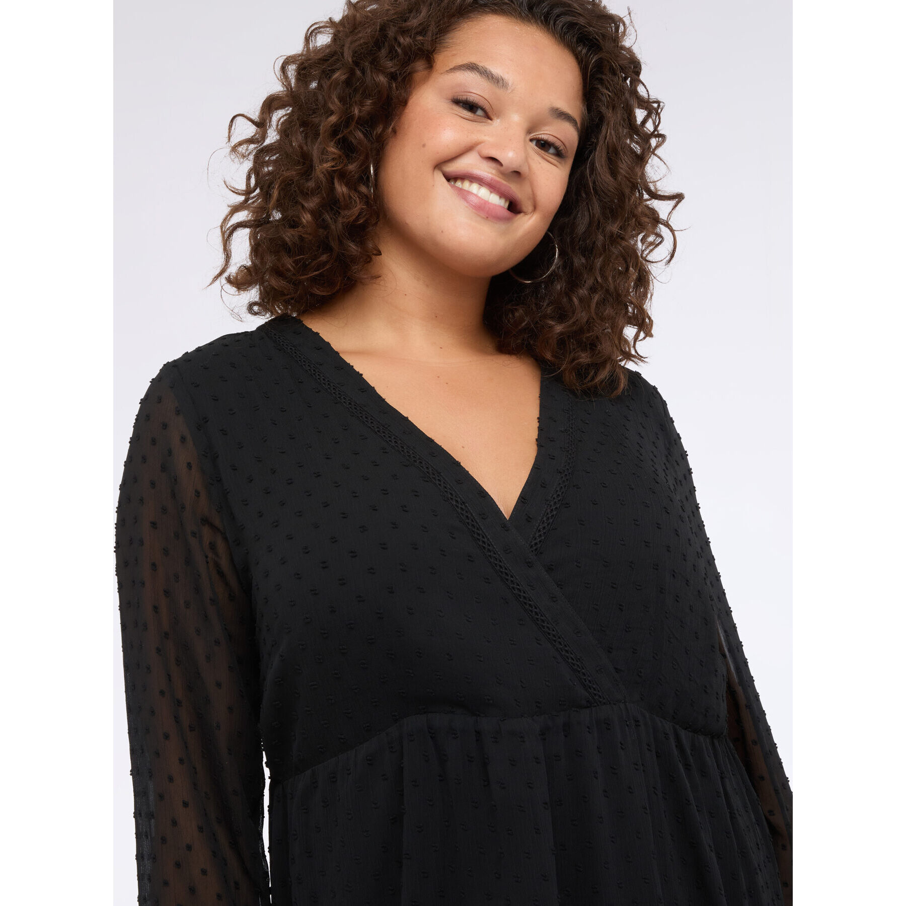 Fiorella Rubino - Vestito SMILE in tessuto plumetis - Nero