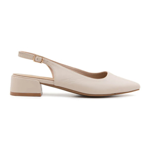 Slingback daily-chic con tacco 3.5 cm - BEIGE