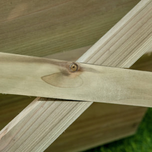 Jardinera de Escalera de 3 Pisos Maceteros de Madera con Tela no Tejida y Orificios de Drenaje Huerto Urbano para Plantas Macetas Flores Jardín 71x61x77 cm Natural