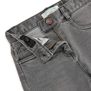 Pantalón denim elástico de niña