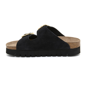 SANDALO CON ZEPPA BILLOWY NERO