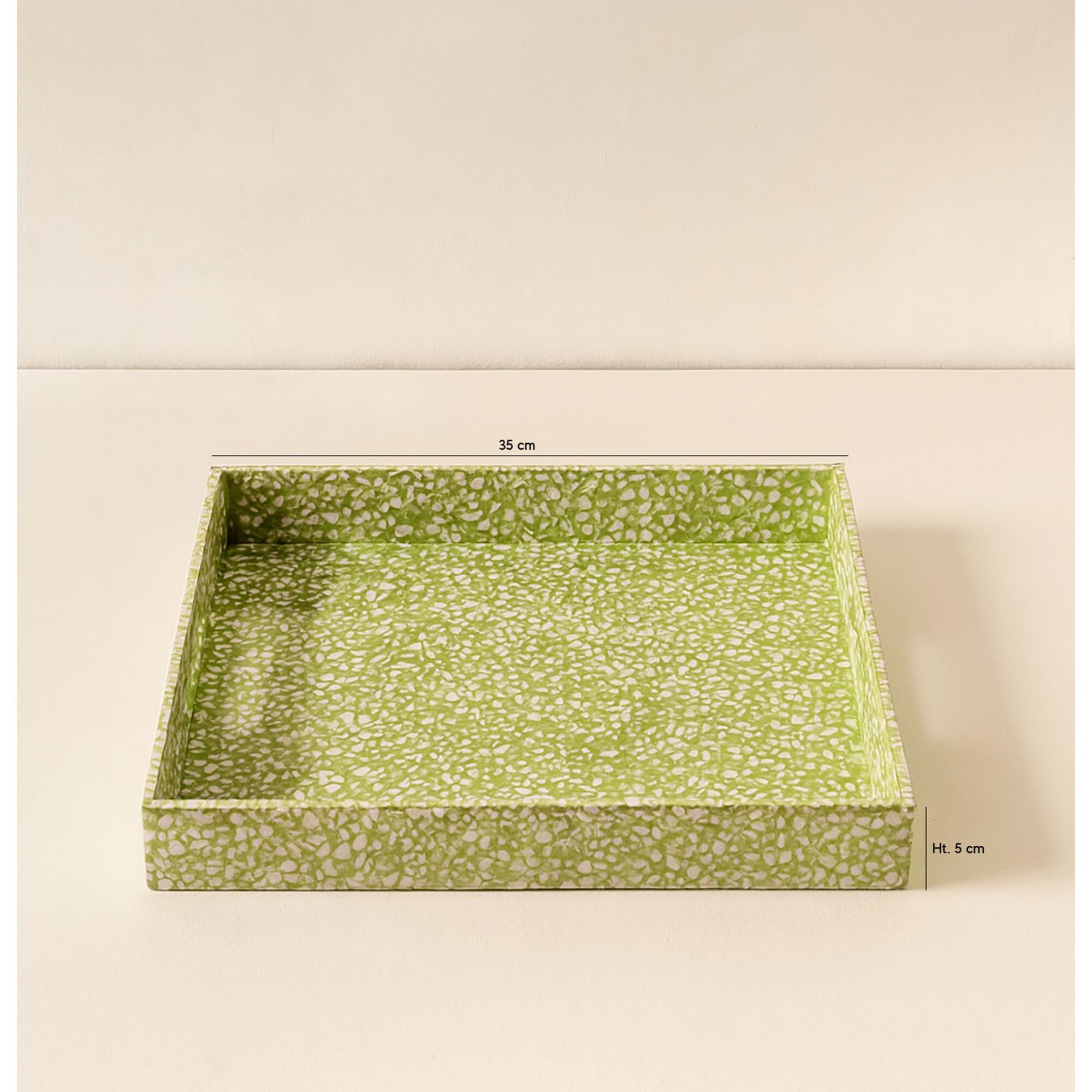 Plateau en coquilles d'œuf vert  TULUM