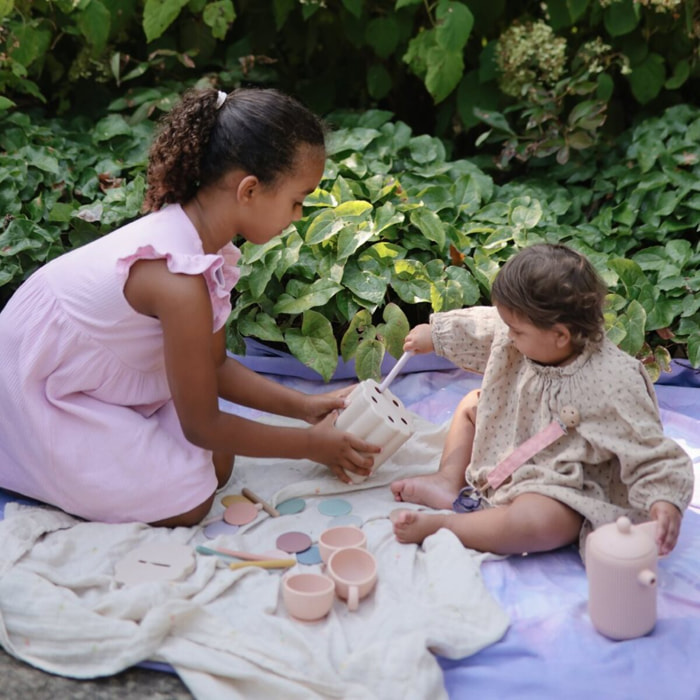 Mushie Cubo Didáctico Tubos/Monedas Solid