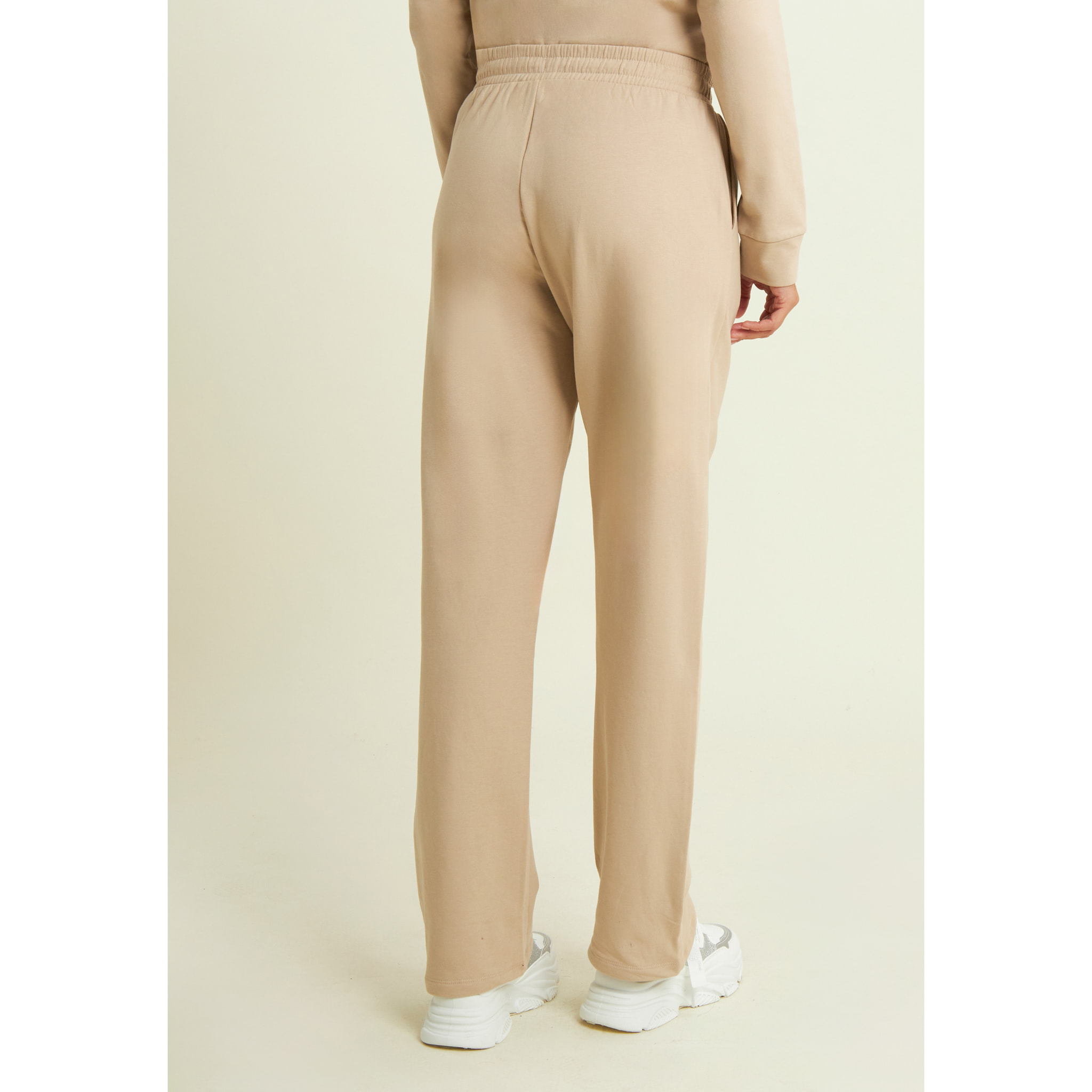 Pantaloni regular con gamba dritta e coulisse