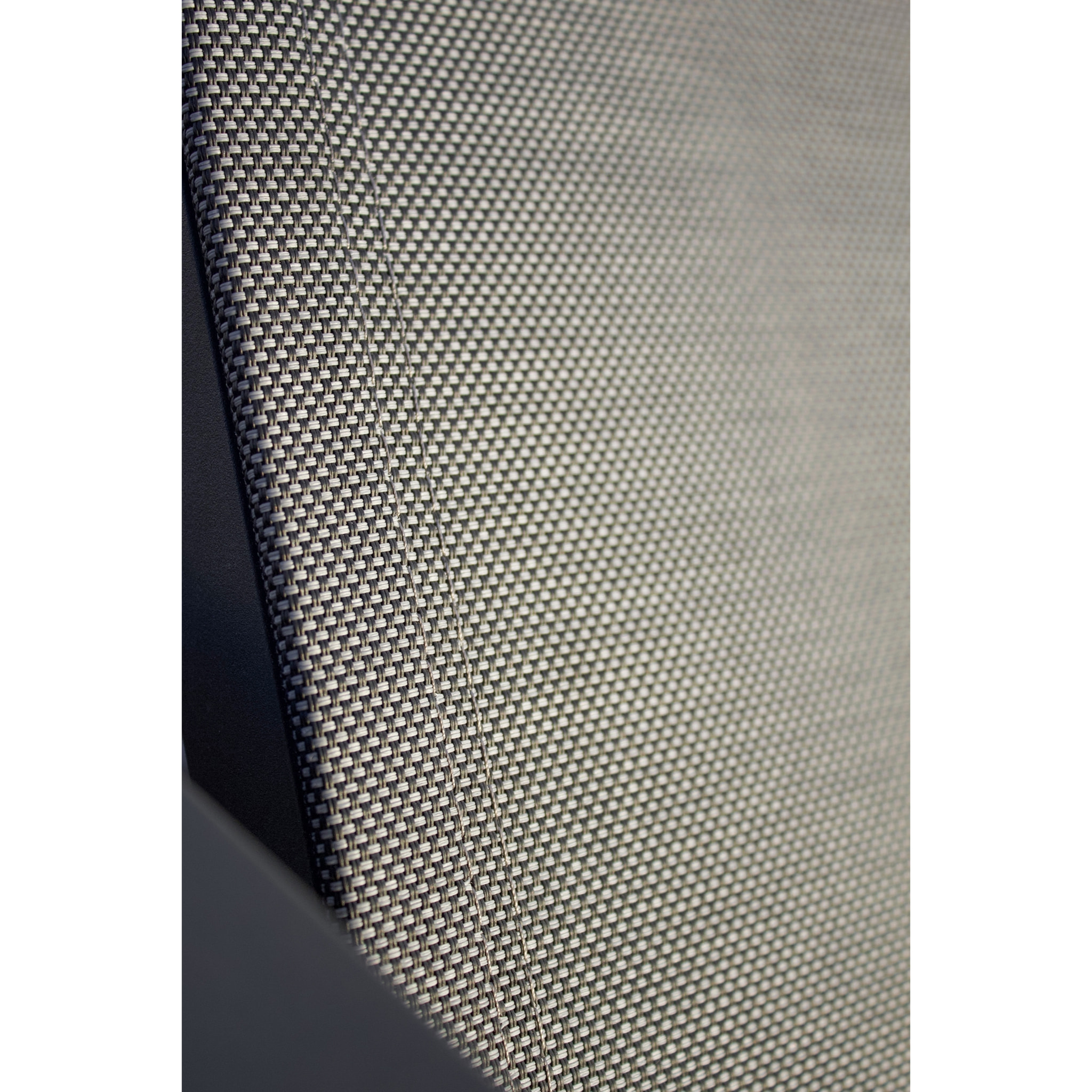 IBIZA - Bain de soleil en aluminium et toile plastifiée anthracite