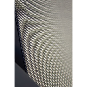 IBIZA - Bain de soleil en aluminium et toile plastifiée anthracite