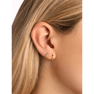 Orecchino Singolo Klein Spark M Argento Placcato Oro