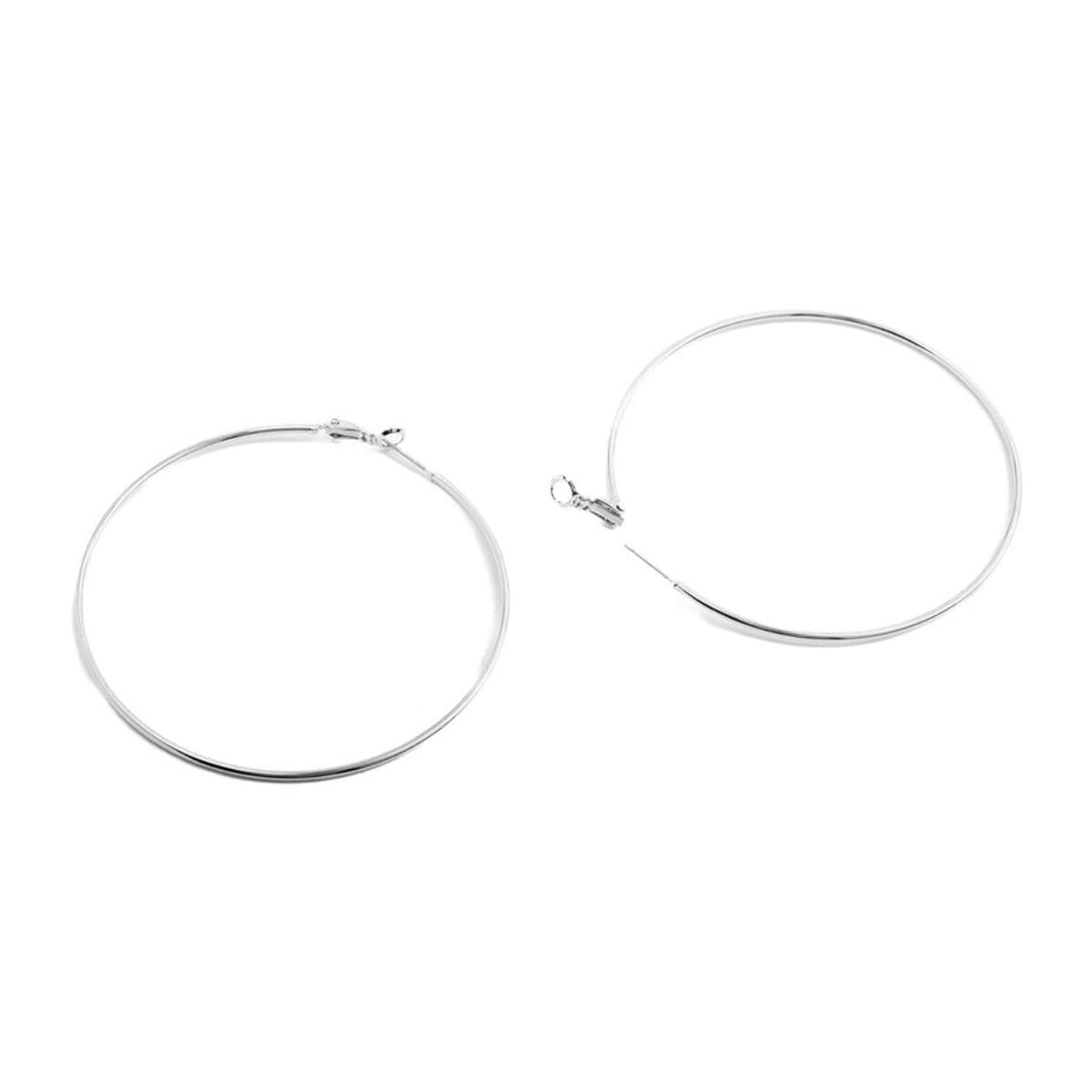 Pendientes Lux by Lux acabadoss en rodio