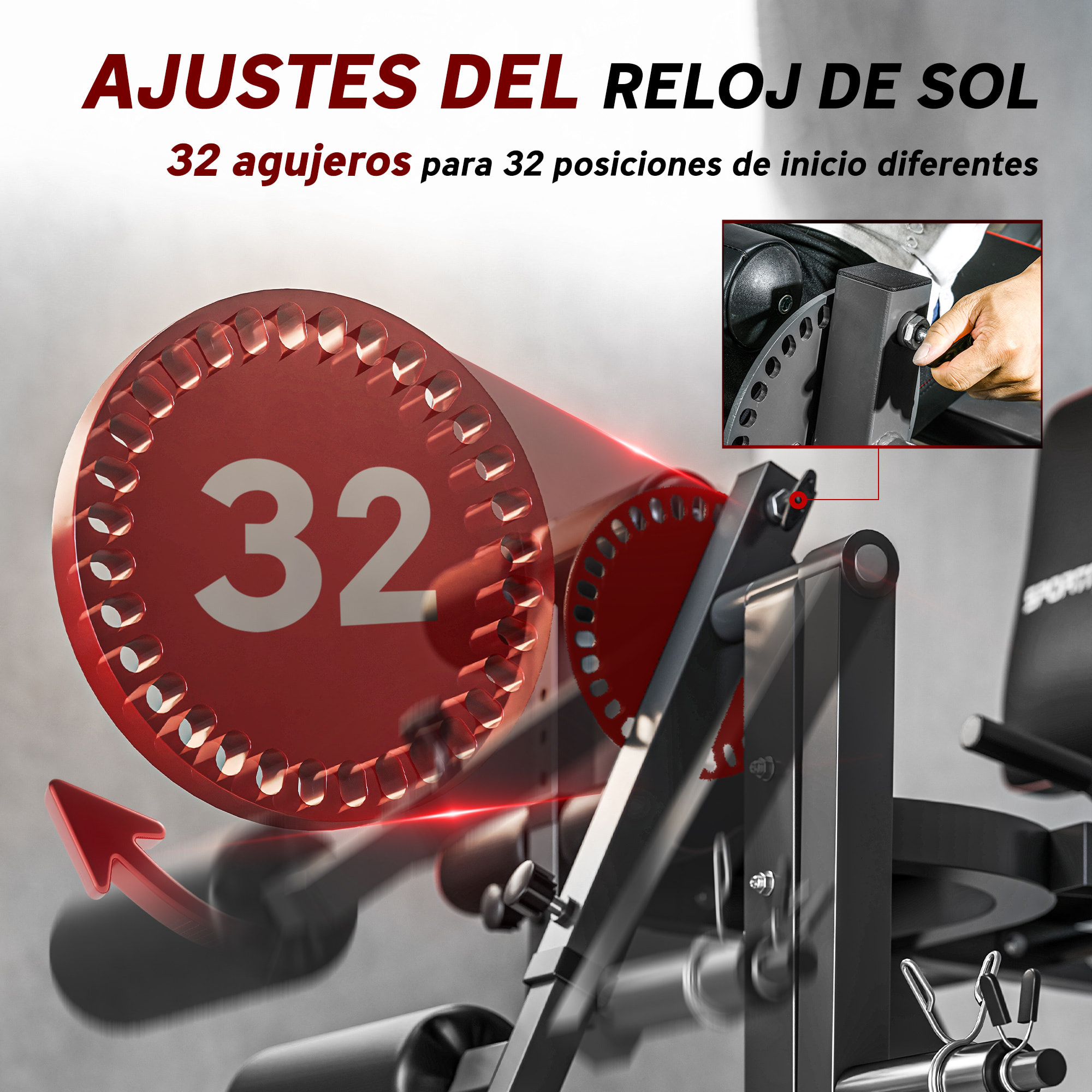 Máquina de Extensión y Curl de Piernas, Máquina de Estiramiento de Piernas Ajustable con Carga de Placas, para Entrenamiento de Cadera, Muslos y Pantorrillas, en Casa Gimnasio