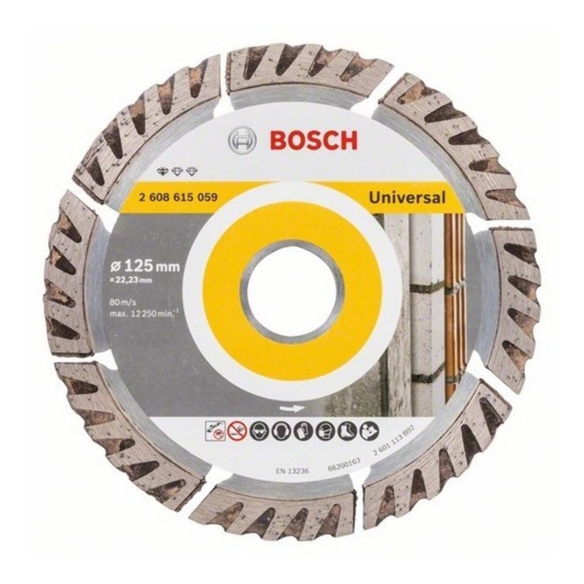 Disques à tronçonner diamantés BOSCH STANDARD Universal - Ø125 x 22 mm - 2608615059