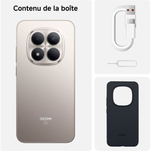 Smartphone XIAOMI Redmi Note 15 Pro Gris Titane 256Go 5G
