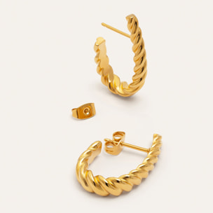 Pendientes Tressia Baño Oro