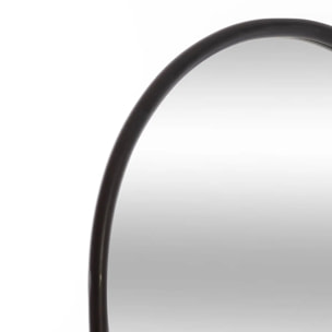 Miroir sur pied noir métal noir H140cm