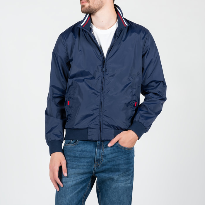 Giubbino nylon con stampa logo high density