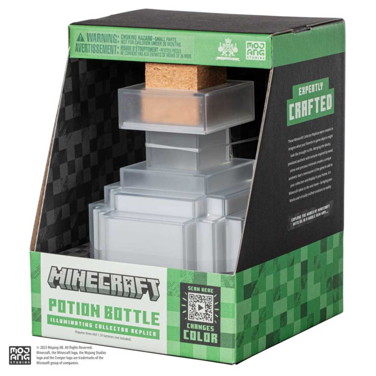 Minecraft Replica Illuminating Potion Bottiglia 16 Cm Noble Collection