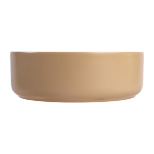 Vasque à poser ronde 36 cm hauteur 12,5 cm sans trop-plein moka mat PixL (CEPX3636MOM)
