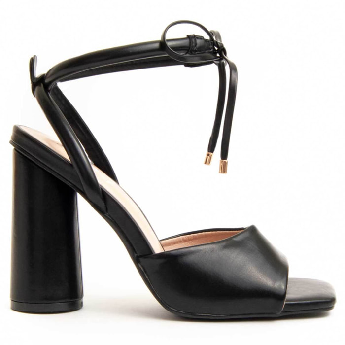 Sandalias de tacón - Negro - Altura: 12 cm