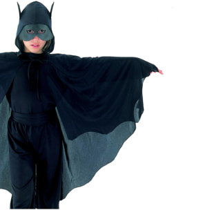 Travestimento Costume Halloween Pipistrello Nero Bambino