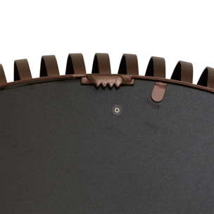 Miroir Barrel rond D.90cm marron