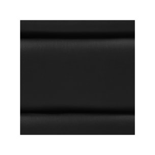 Lit double queen size simili noir 160x200cm - SONNA