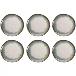 Assiettes Organic 26cm blanches set de 6 Kare Design