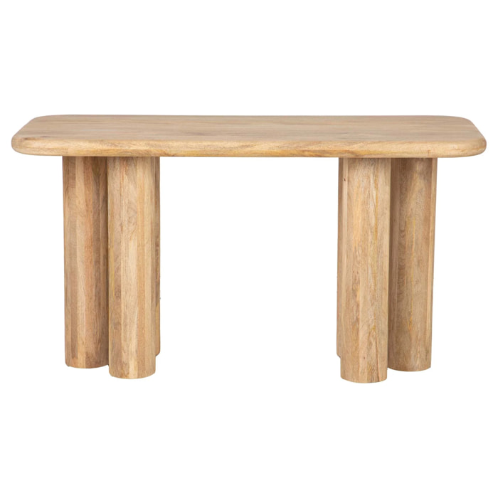 Escritorio Madera Mango Marron Felo 140x60x75 Cm