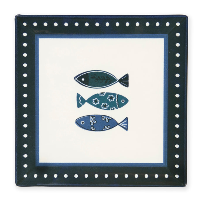 Set 6 piatti piani Excelsa – Ocean, Ceramica Multicolore