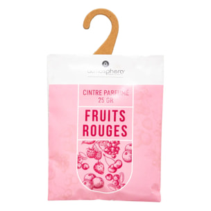 Lot de 3 cintres parfumés - fruits rouges - 25g