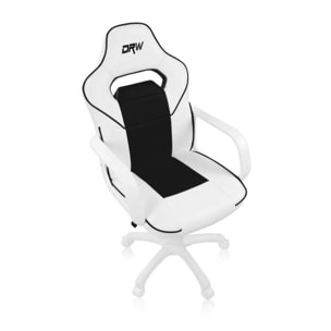 Silla gaming negra DRW Blanco - Negro DRW