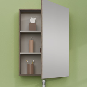 ARMOIRE DE TOILETTE, Alday, 60cm, Bois Nebraska